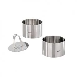 GEFU Plats Ă Four Anneaux Pour Desserts Et Hors-d'oeuvre En Acier Inoxydable Argent