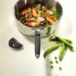 Cristel Accessoires De Cuisson Anse Amovible Inox/silicone Noir L1.5 X L8 X H2 -Accessoires de cuisson Soldes anse amovible inox silicone noir l1 5 x l8 x h2 2