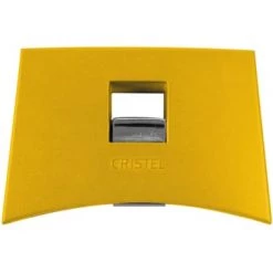 Cristel Accessoires De Cuisson Anse Amovible Résine Et Inox Jaune L5 X L8 X H2