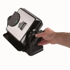 Livoo Accessoires De Cuisson Appareil à Gaufres Pivotant En Métal Gris -Accessoires de cuisson Soldes appareil a gaufres pivotant en metal gris 2