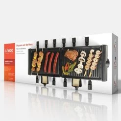 Livoo Accessoires De Cuisson Appareil à Raclette 12 Personnes En Métal Noir -Accessoires de cuisson Soldes appareil a raclette 12 personnes en metal noir 4