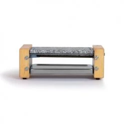 Livoo Accessoires De Cuisson Appareil à Raclette 2 Personnes En Bois Beige