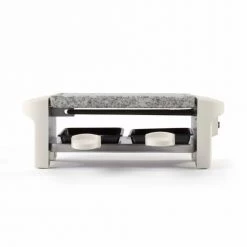 Livoo Accessoires De Cuisson Appareil à Raclette 2 Personnes En Pierre Blanc