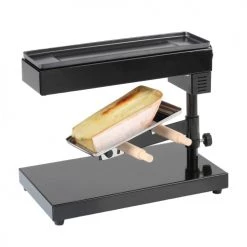 Livoo Accessoires De Cuisson Appareil à Raclette Traditionnel En Métal Noir