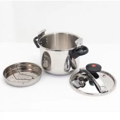 Kitchen Move Cocottes Autocuiseur à étrier Acier Inoxydable Argent Ø20cm 4.5L -Accessoires de cuisson Soldes autocuiseur a etrier acier inoxydable argent oe20cm 4 5l 4