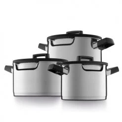 BergHoff Casseroles Batterie De Cuisine 6pcs Avec Event Vapeur Spéciale Hotte En Plan - Ge