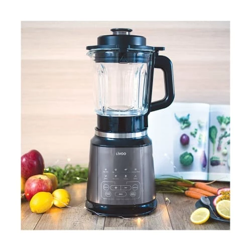 Livoo Accessoires De Cuisson Blender Chauffant En Acier Inoxydable Noir 4 Livoo Accessoires De Cuisson Blender Chauffant En Acier Inoxydable Noir – Image 2