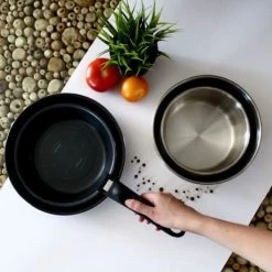 Menastyl Casseroles Casserole Amovible En Inox Et Induction 18 Cm -Accessoires de cuisson Soldes casserole amovible en inox et induction 18 cm 3