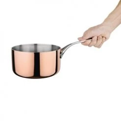 Vogue Casseroles Casserole Couleur Cuivre 18cm -Accessoires de cuisson Soldes casserole couleur cuivre 18cm 3
