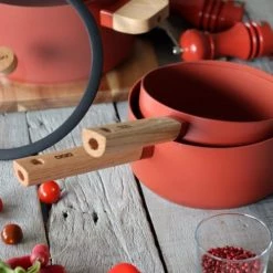 OGO Living Casseroles Casserole En Aluminium Forgé Paprika 18cm -Accessoires de cuisson Soldes casserole en aluminium forge paprika 18cm 4