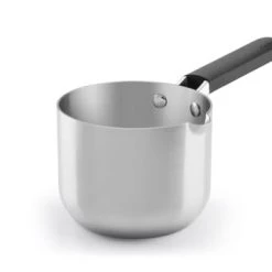 Castey Casseroles Casserole Haute 16cm, Acier Inox 3 Couches, Manche Silicone, Tous Feux