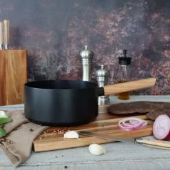 OGO Living Casseroles Casserole Induction En Aluminium Et Bois 20 Cm -Accessoires de cuisson Soldes casserole induction en aluminium et bois 20 cm 2