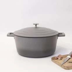 MasterClass Cocottes Cocotte 5L En Fonte D'aluminium Gris 37 X 28.9 X 19.5 -Accessoires de cuisson Soldes cocotte 5l en fonte d aluminium gris 37 x 28 9 x 19 5 3