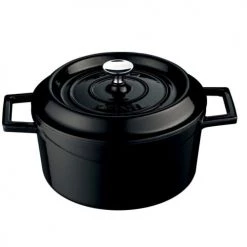 Combisteel Cocottes Cocotte En Fonte Noir ø 32 Cm