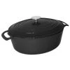 Vogue Cocottes Cocotte Ovale En Fonte Noire 5 L -Accessoires de cuisson Soldes cocotte ovale en fonte noire 5 l