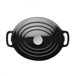 Vogue Cocottes Cocotte Ovale En Fonte Noire 5 L -Accessoires de cuisson Soldes cocotte ovale en fonte noire 5 l 2