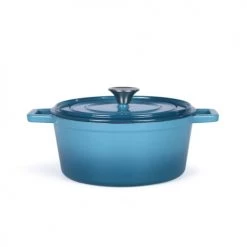Livoo Cocottes Cocotte Ronde En émail Bleu