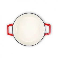 Livoo Cocottes Cocotte Ronde En émail Rouge -Accessoires de cuisson Soldes cocotte ronde en email rouge 3