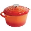 Vogue Cocottes Cocotte Ronde En Fonte Orange 3.2 L -Accessoires de cuisson Soldes cocotte ronde en fonte orange 3 2 l