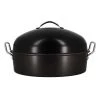 Menastyl Plats à Four Cocotte Rôtissoire Avec Grille 45x31,5cm En Acier Carbone -Accessoires de cuisson Soldes cocotte rotissoire avec grille 45x31 5cm en acier carbone