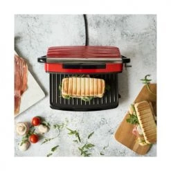 Livoo Accessoires De Cuisson Compact Gril En Aluminium Rouge -Accessoires de cuisson Soldes compact gril en aluminium rouge 3