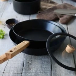 OGO Living Accessoires De Cuisson Couvercle En Verre Et Bois 20 Cm -Accessoires de cuisson Soldes couvercle en verre et bois 20 cm 4