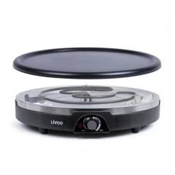 Livoo Accessoires De Cuisson Crêpière XXL En Métal Noir -Accessoires de cuisson Soldes crepiere xxl en metal noir 4