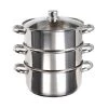 Livoo Casseroles Cuiseur Vapeur En Acier Inoxydable Argent -Accessoires de cuisson Soldes cuiseur vapeur en acier inoxydable argent