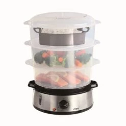 Livoo Accessoires De Cuisson Cuiseur Vapeur Et Riz 2 En 1 En Acier Inoxydable Argent -Accessoires de cuisson Soldes cuiseur vapeur et riz 2 en 1 en acier inoxydable argent 4