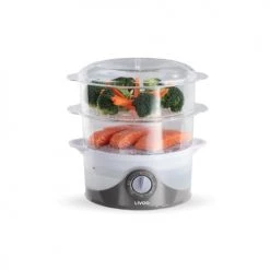 Livoo Accessoires De Cuisson Cuiseur Vapeur Et Riz En Plastique Transparent -Accessoires de cuisson Soldes cuiseur vapeur et riz en plastique transparent 1