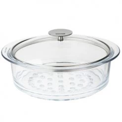 Cristel Accessoires De Cuisson Cuit-vapeur En Verre 24cm