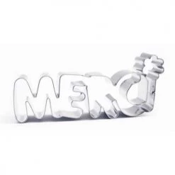 ScrapCooking Plats à Four Découpoir à Biscuits En Inox Merci