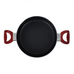 Menastyl Cocottes Faitout Avec Couvercle En Aluminium Et Verre 24 Cm -Accessoires de cuisson Soldes faitout avec couvercle en aluminium et verre 24 cm 2