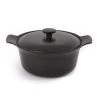 BergHoff Casseroles Faitout Avec Couvercle Fonte De Fer Noir 24 Cm - Ron -Accessoires de cuisson Soldes faitout avec couvercle fonte de fer noir 24 cm ron