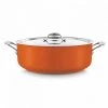 Pujadas Cocottes Faitout Avec Couvercle Ø 28 Cm Orange -Accessoires de cuisson Soldes faitout avec couvercle oe 28 cm orange