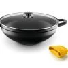 Castey Casseroles Faitout Concave 32cm Antiadhésif, Fonte D’alu, Couvercle,non Induction -Accessoires de cuisson Soldes faitout concave 32cm antiadhesif fonte d alu couvercle non induction