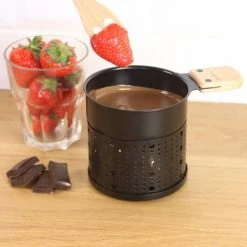 Cookut Accessoires De Cuisson Fondue Chocolat à La Bougie Pour 2 Ou 3 -Accessoires de cuisson Soldes fondue chocolat a la bougie pour 2 ou 3 5