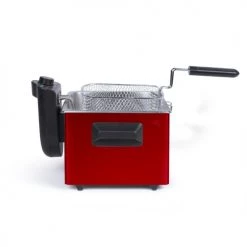 Livoo Accessoires De Cuisson Friteuse 5 L En Acier Inoxydable Rouge -Accessoires de cuisson Soldes friteuse 5 l en acier inoxydable rouge 2