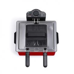 Livoo Accessoires De Cuisson Friteuse 5 L En Acier Inoxydable Rouge -Accessoires de cuisson Soldes friteuse 5 l en acier inoxydable rouge 4