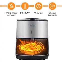 Kitchen Move Accessoires De Cuisson Friteuse électrique Sans Huile Polypropylène Noir 1500W -Accessoires de cuisson Soldes friteuse electrique sans huile polypropylene noir 1500w 4