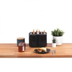 Accessoires De Cuisson Livoo Grille-pain 4 Fentes En Polypropylène Noir -Accessoires de cuisson Soldes livoo grille pain 4 fentes en polypropylene noir 4