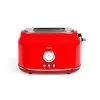 Accessoires De Cuisson Livoo Grille-pains Retro 2 Fentes En Acier Inoxydable Rouge -Accessoires de cuisson Soldes livoo grille pains retro 2 fentes en acier inoxydable rouge