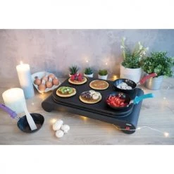 Accessoires De Cuisson Livoo Set Mini Woks, Crêpière Et Gril En Métal Noir -Accessoires de cuisson Soldes livoo set mini woks crepiere et gril en metal noir 2