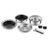 Cuisinox Lot 2 Casseroles Ø 16/20cm + 1 Poignée En Acier Inoxydable -Accessoires de cuisson Soldes lot 2 casseroles oe 16 20cm 1 poignee en acier inoxydable