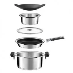 Cuisinox Lot 2 Casseroles Ø 16/20cm + 1 Poignée En Acier Inoxydable -Accessoires de cuisson Soldes lot 2 casseroles oe 16 20cm 1 poignee en acier inoxydable 4