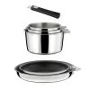 Cuisinox Lot 6 Pièces : 3 Casseroles, 2 Poêles + Poignée -Accessoires de cuisson Soldes lot 6 pieces 3 casseroles 2 poeles poignee