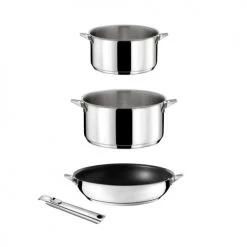 Cuisinox Lots 4 Pièces : Casseroles, Poêle Revêtue Et Poignée