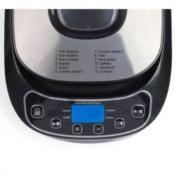 Livoo Accessoires De Cuisson Machine à Pain 550W 12 Programmes En Aluminium Blanc -Accessoires de cuisson Soldes machine a pain 550w 12 programmes en aluminium blanc 3