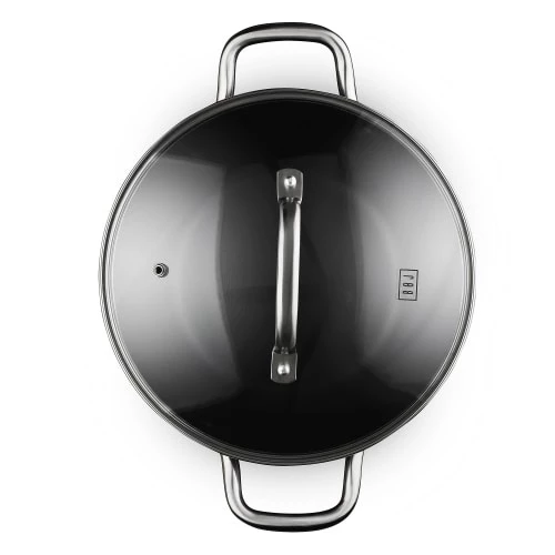 BOJ Casseroles Marmite Hollandaise En Fonte Revêtue De Téflon D24cm 6 BOJ Casseroles Marmite Hollandaise En Fonte Revêtue De Téflon D24cm – Image 4