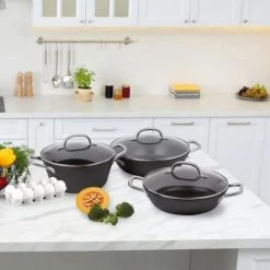 BOJ Casseroles Marmite Hollandaise En Fonte Revêtue De Téflon D24cm 11 BOJ Casseroles Marmite Hollandaise En Fonte Revêtue De Téflon D24cm -Accessoires de cuisson Soldes marmite hollandaise en fonte revetue de teflon d24cm 4